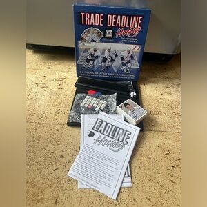 RARE Trade Deadline Hockey Board Game Trading Salary Cap Electronic Scorekeeper